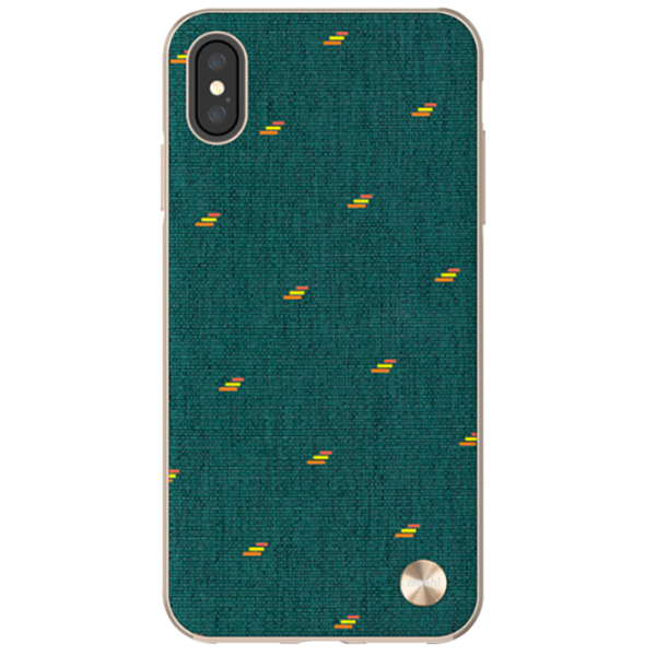 Husă pentru smartphone Apple iPhone XS Max VESTA/ Back/ Microfiber/ Green photo 1