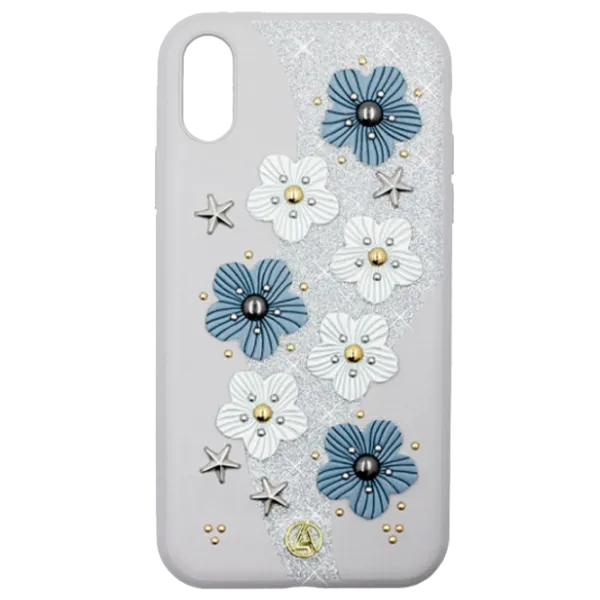 Чехол для смартфона Apple iPhone XS Max Luna Aristo/ Back/ Кожа/ Синий Серый photo 1