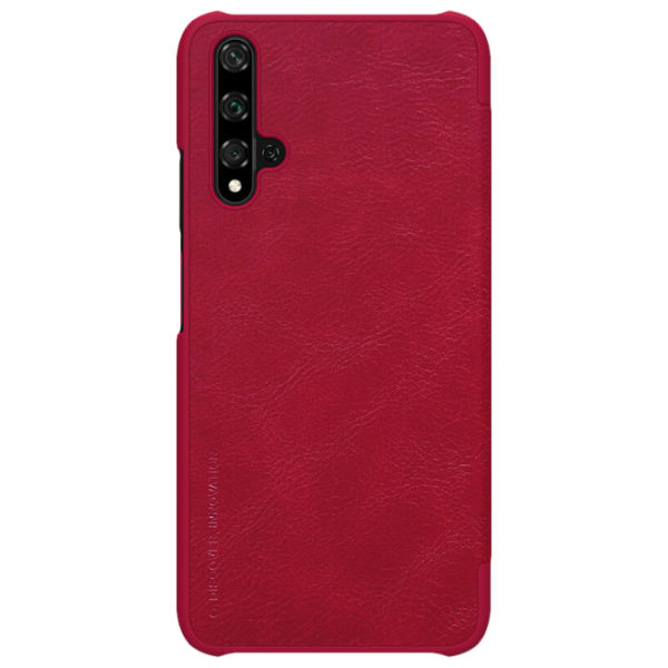 Husă pentru smartphone Huawei Nova 5T Nillkin/ Flip Cover/ Leather/ TPU/ Red photo 1