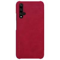 Husă pentru smartphone Huawei Nova 5T Nillkin/ Flip Cover/ Leather/ TPU/ Red