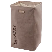 Корзина для белья AQUANOVA Evora 40183 112 л/ Ткань/ Слоновая кость