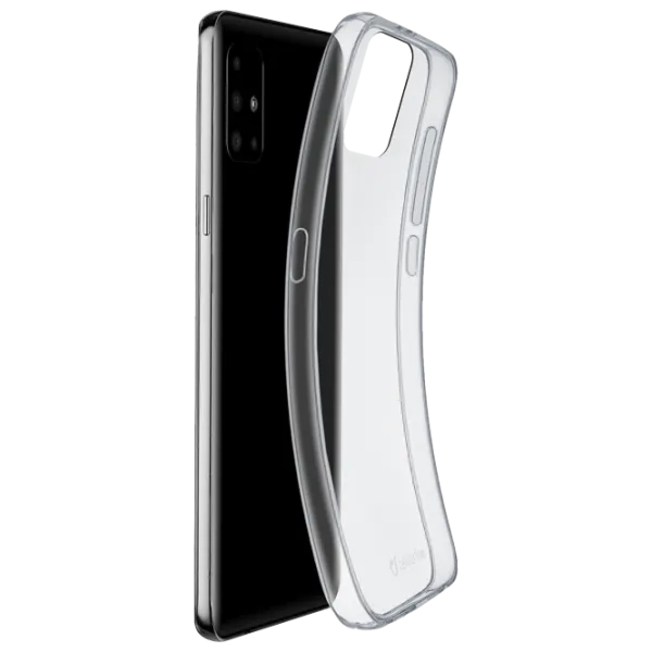 Husă pentru smartphone Samsung Galaxy A71 Cellularline/ Back/ Silicon/ Transparent photo 1