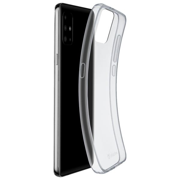 Husă pentru smartphone Samsung Galaxy A71 Cellularline/ Back/ Silicon/ Transparent photo 1
