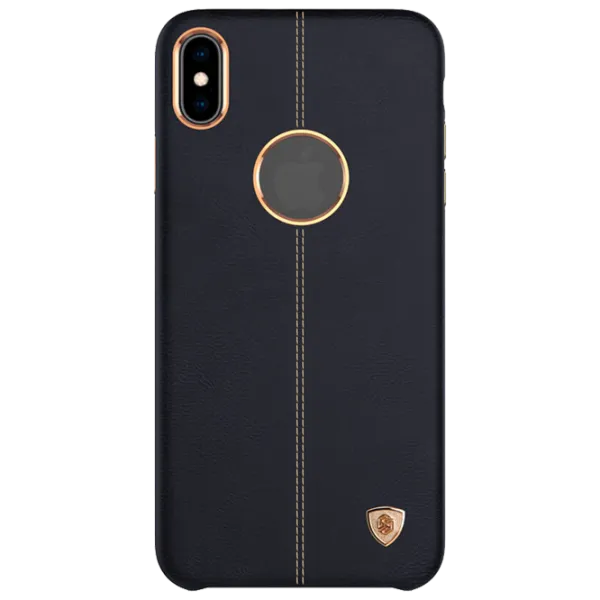 Husă pentru smartphone Apple iPhone XS Max Nillkin/ Back/ Leather/ TPU/ Black photo 1