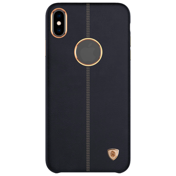 Husă pentru smartphone Apple iPhone XS Max Nillkin/ Back/ Leather/ TPU/ Black photo 1