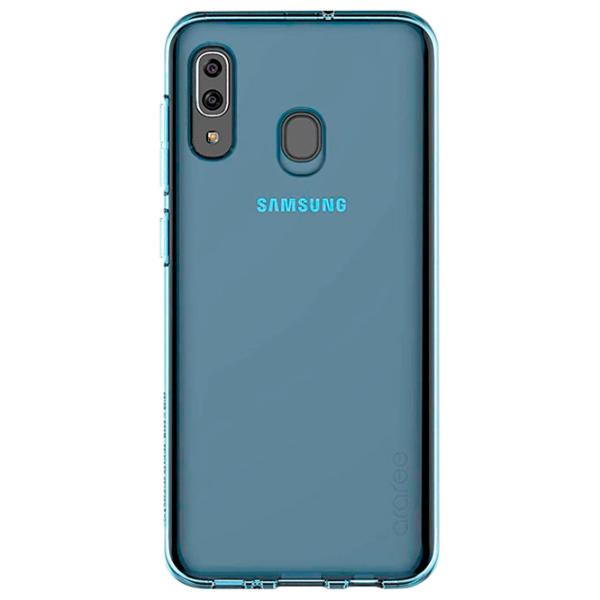 Чехол для смартфона Samsung Galaxy A30 Araree/ Back/ TPU/ Синий Прозрачный photo 1 Чехол для смартфона Samsung Galaxy A30 Araree/ Back/ TPU/ Синий Прозрачный photo 1