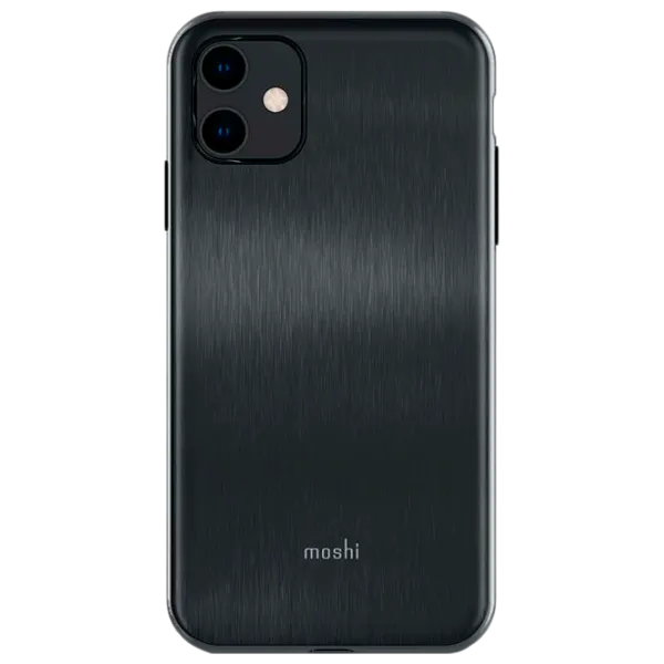 Чехол для смартфона Apple iPhone 11 Moshi/ Back/ PU/ Черный photo 1 Чехол для смартфона Apple iPhone 11 Moshi/ Back/ PU/ Черный photo 1