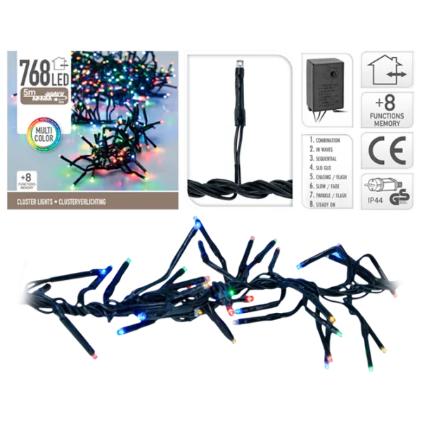 Гирлянды LED Christmas 38459 Нить/ Разноцветные photo 1 Гирлянды LED Christmas 38459 Нить/ Разноцветные photo 1
