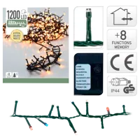 Luminițe decorative Christmas 33053 Fir/ Extra alb cald