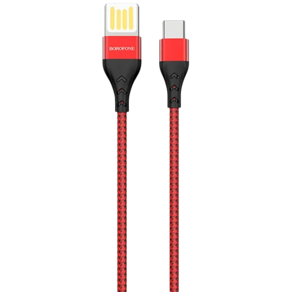 Кабель USB BU-11 Borofone USB Type-A + USB Type-C 1.2 м/ Красный photo 1