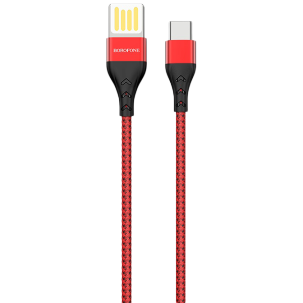 Кабель USB BU-11 Borofone USB Type-A + USB Type-C 1.2 м/ Красный photo 1