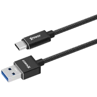 Cablu pentru telefon 55397 XPower USB Type-A + USB Type-C 1 m/ Black