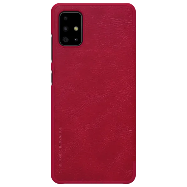 Husă pentru smartphone Samsung Galaxy A71 Nillkin/ Flip Cover/ Leather/ TPU/ Red photo 1