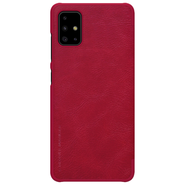 Husă pentru smartphone Samsung Galaxy A71 Nillkin/ Flip Cover/ Leather/ TPU/ Red photo 1