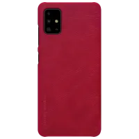 Husă pentru smartphone Samsung Galaxy A71 Nillkin/ Flip Cover/ Leather/ TPU/ Red