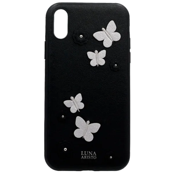 Husă pentru smartphone Apple iPhone XR Luna Aristo/ Back/ Piele/ Black photo 1 Husă pentru smartphone Apple iPhone XR Luna Aristo/ Back/ Piele/ Black photo 1