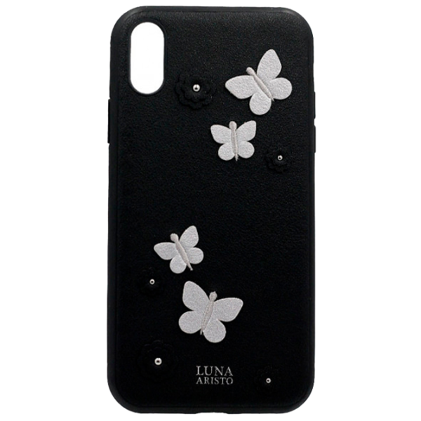 Husă pentru smartphone Apple iPhone XR Luna Aristo/ Back/ Piele/ Black photo 1 Husă pentru smartphone Apple iPhone XR Luna Aristo/ Back/ Piele/ Black photo 1
