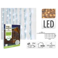 Гирлянды LED Christmas 39729 Водопад/ Тёплый белый