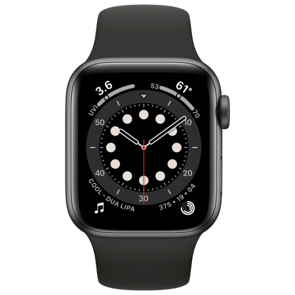 Ceas inteligent Apple Watch Series 6 1.78"/ M09H3/ Graphite Black photo 1