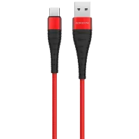 Кабель для телефона BX-32 Borofone USB Type-A + USB Type-C 1 м/ Красный