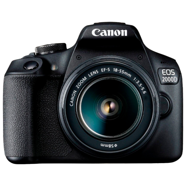 Cameră foto Canon EOS 2000D Kit CMOS/ Black photo 1