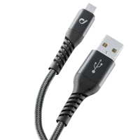 Cablu pentru telefon TETRACABMUSB1MK Cellularline USB Type-A + microUSB 1.2 m/ Black