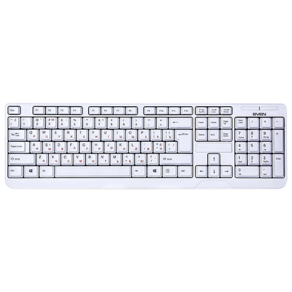 Tastatură Sven KB-C2200W Cu fir/ White photo 1