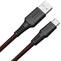 Cablu pentru telefon 4ORCE CRAVE USB Type-A + USB Type-C 1.2 m/ Black