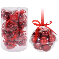 Игрушки для ёлки Christmas 37083 3 см/ Красный