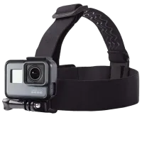 Suport reglabil de prindere cameră action Forever Head Strap Black