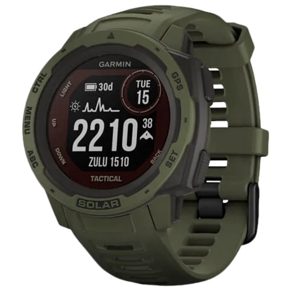 Умные часы Garmin Instinct Solar 0.9"/ 010-02293-04/ Moss photo 1