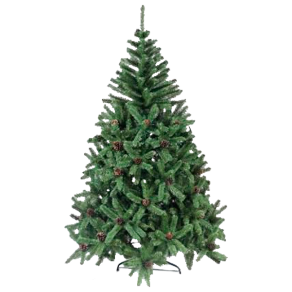 Brad Christmas Cu conuri 150cm/ Green photo 1 Brad Christmas Cu conuri 150cm/ Green photo 1