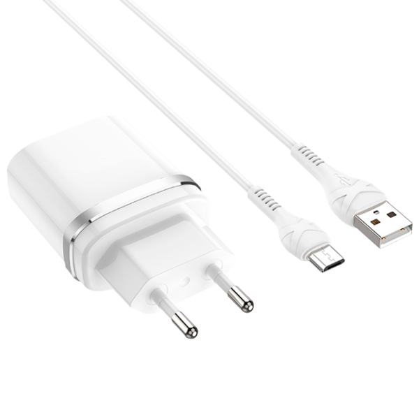 Încărcător de rețea EVO USB QC3.0 (MicroUSB) 3 A/ White photo 1