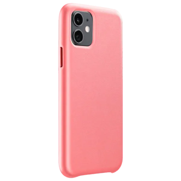 Husă pentru smartphone Apple iPhone 11 Cellularline/ Back/ Leather/ TPU/ Pink photo 1