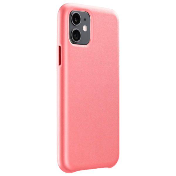 Husă pentru smartphone Apple iPhone 11 Cellularline/ Back/ Leather/ TPU/ Pink photo 1