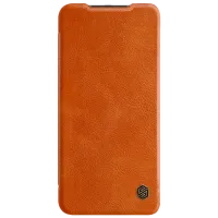 Husă pentru smartphone Xiaomi Redmi Note 9 Nillkin/ Flip Cover/ Leather/ TPU/ Brown