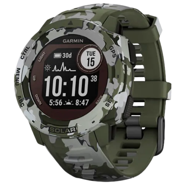 Умные часы Garmin Instinct Solar 0.9"/ 010-02293-06/ Лишайниковый камуфляж photo 1