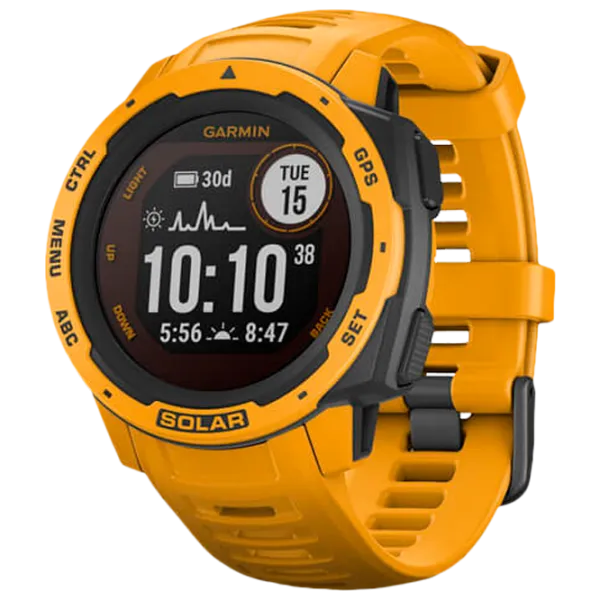 Ceas inteligent Garmin Instinct Solar 0.9"/ 010-02293-09/ Sunburst photo 1