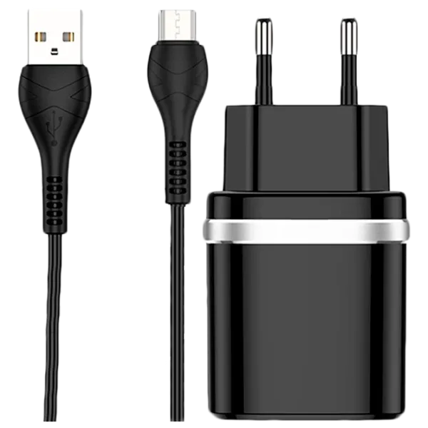 Сетевое зарядное устройство EVO USB QC3.0 (MicroUSB) 3 A/ Черный photo 1