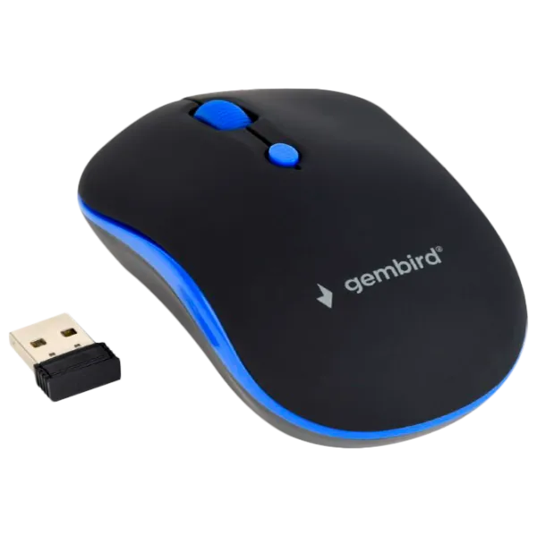 Mouse Gembird MUSW-4B-03 Black photo 1