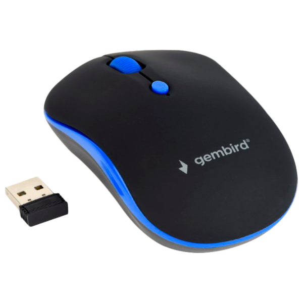 Mouse Gembird MUSW-4B-03 Black photo 1