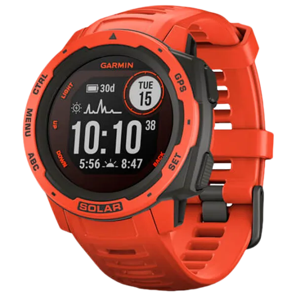 Умные часы Garmin Instinct Solar 0.9"/ 010-02293-20/ Flame Red photo 1