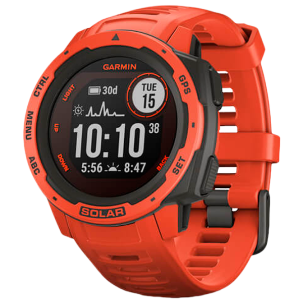 Умные часы Garmin Instinct Solar 0.9"/ 010-02293-20/ Flame Red photo 1