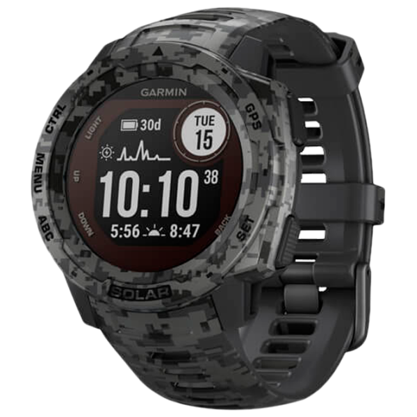 Умные часы Garmin Instinct Solar 0.9"/ 010-02293-05/ Графитовый Графитовый камуфляж photo 1