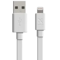 Cablu pentru telefon Flat XPower USB Type-A + Lightning White