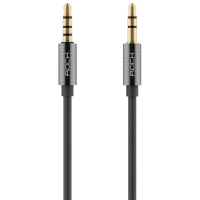 Аудио кабель Rock 3.5 mm + 3.5 mm 1 м/ Серый
