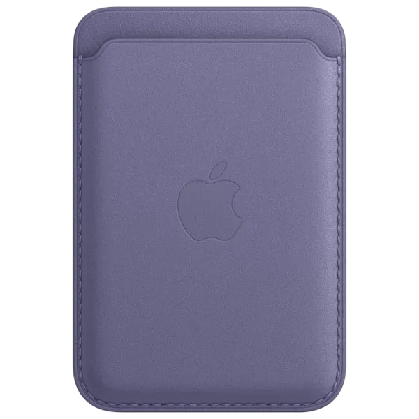 Чехол-бумажник Apple iPhone 12 - 14 All Apple/ MagSafe Back/ Кожа/ Wisteria Пурпурный photo 1