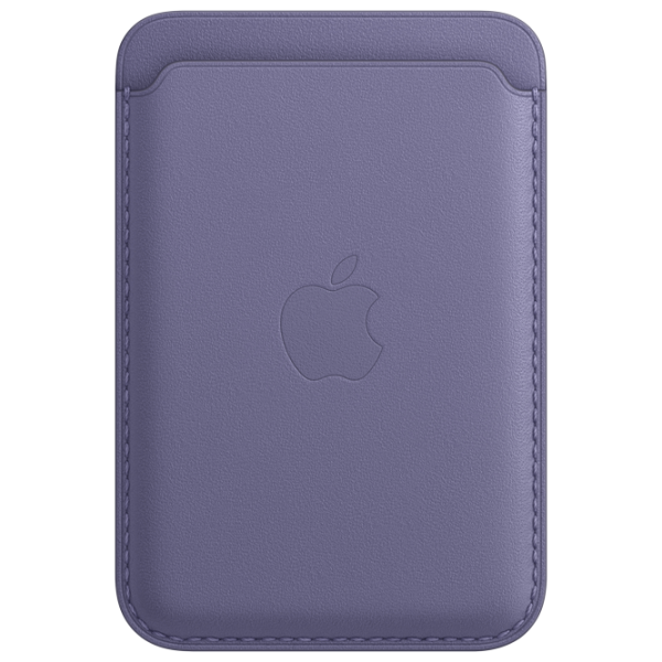 Чехол-бумажник Apple iPhone 12 - 14 All Apple/ MagSafe Back/ Кожа/ Wisteria Пурпурный photo 1