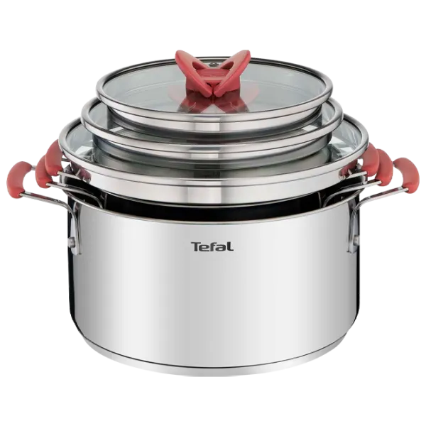 Набор кастрюль Tefal G720S674 5.2 л Нержавеющая сталь/ Стальной photo 1 Набор кастрюль Tefal G720S674 5.2 л Нержавеющая сталь/ Стальной photo 1