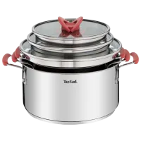 Набор кастрюль Tefal G720S674 5.2 л Нержавеющая сталь/ Стальной